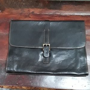 Mens Boldrini Selleria Black Leather Portfolio